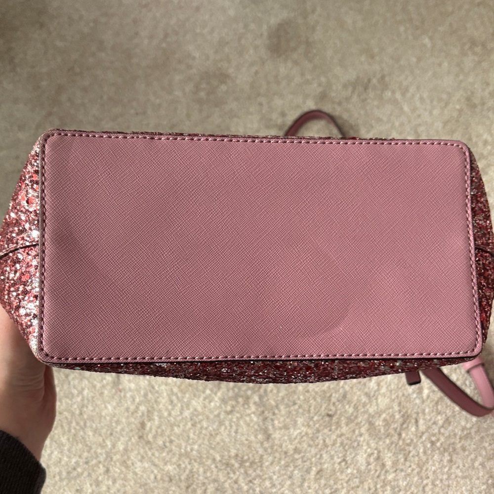 Kate Spade Rose Pink Glitter Crossbody Bag - Picture 8 of 9